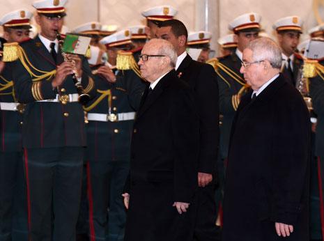 شكلت الجزائر الوجهة الأولى للرئيس الباجي قائد السبسي (أرشيف)
