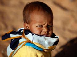 طفل جزائري في واحات تيميموم جنوب الجزائر (زهراء بن سمرا ـــ رويترز)