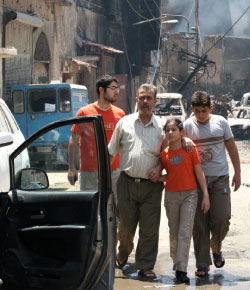 حي الميدان في دمشق بعد «تنظيفه» من قبل الجيش السوري (لؤئ بشارة ــ أ ف ب) 