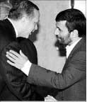 أردوغان ونجاد في صورة من الأرشيف