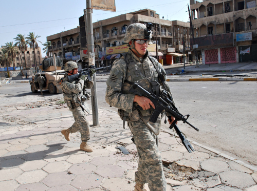 جنديان أميركيان في بغداد (أرشيف - أ ف ب)