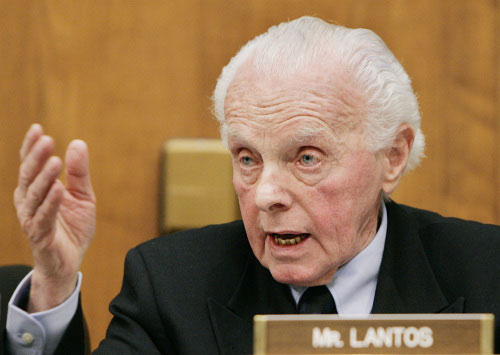 لانتوس خلال إحدى جلسات الكونغرس في شباط 2006 (مانويل سينيتا ـ أ ب)