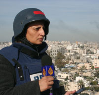 هبة عكيلة مراسلة «الجزيرة» في غزّة