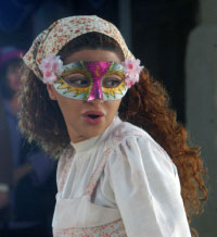 ميريام فارس في مشهد من الفيلم