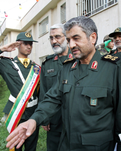 محمد علي جعفري في طهران في 3 أيلول الجاري (أ ف ب)