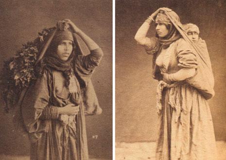 ليدي بونفيس (Lydie Bonfils) ــ نموذجان للخيال الإستشراقي، حوالي سنة 1890
