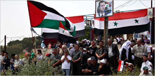 سوريون في قرية مجدل شمس (أرشيف ــ رويترز)