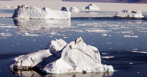 ذوبان الجليد أحد أوجه التغير المناخي