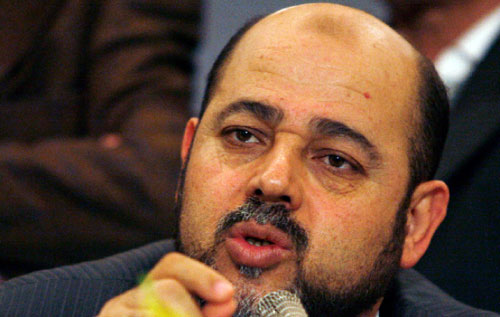 موسى أبو مرزوق خلال مؤتمر صحافي في القاهرة الشهر الماضي (أسماء وجيه - رويترز)