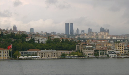 هكذا تبدو اسطنبول من مضيق البوسفور