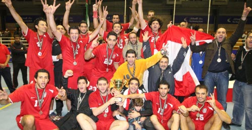 فريق السد اللبناني متوجاً في المركز الثاني في بطولة العام الماضي في الأردن (أرشيف)