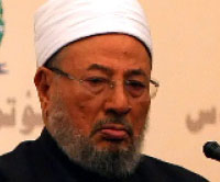الشيخ يوسف القرضاوي  (أ ف ب)