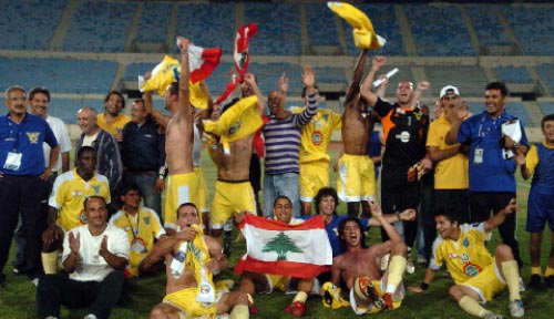 فرحة صفاوية بعد التأهل الى ربع النهائي (محمد علي)